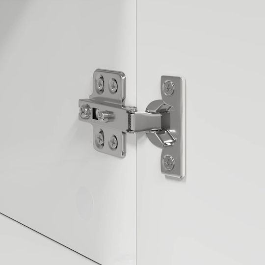 vidaXL Badezimmerschrank B37xT31.5xH82cm Weiß
