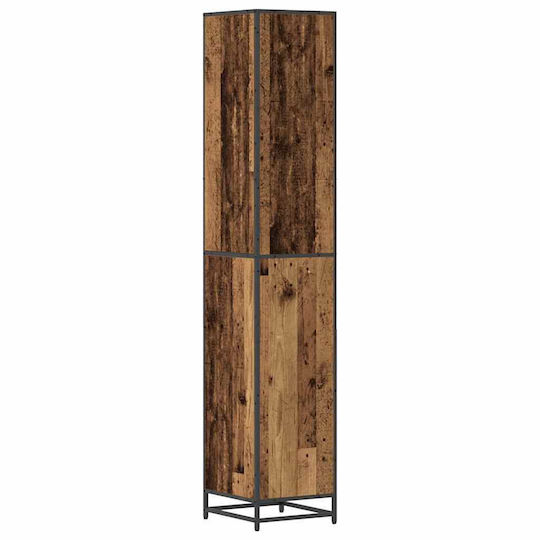vidaXL Holz Badezimmerschrank B35xT37.5xH188.5cm Braun