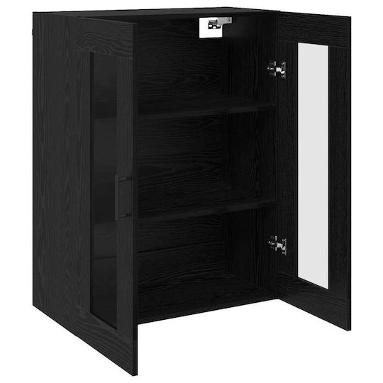 vidaXL Badezimmerschrank B69.5xT34xH90cm Schwarz