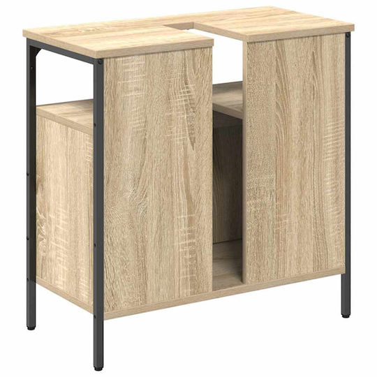 vidaXL Ντουλάπι Μπάνιου 60x30x60cm Καρυδί