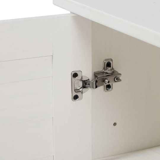 vidaXL Badezimmerschrank Wäscherei B68xT34xH110cm Weiß