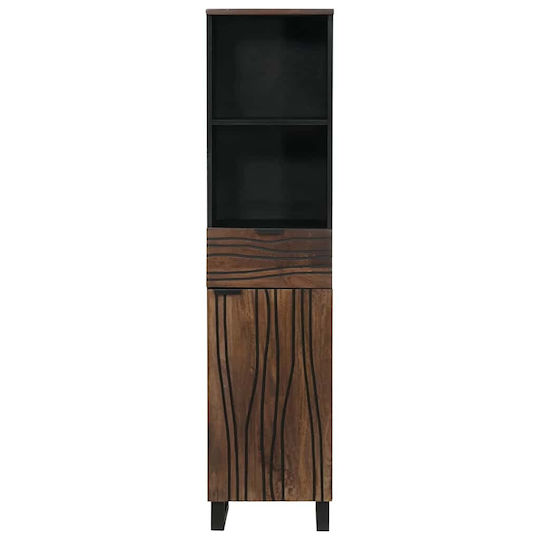 vidaXL Ντουλάπι Μπάνιου 38x33x160cm Καφέ