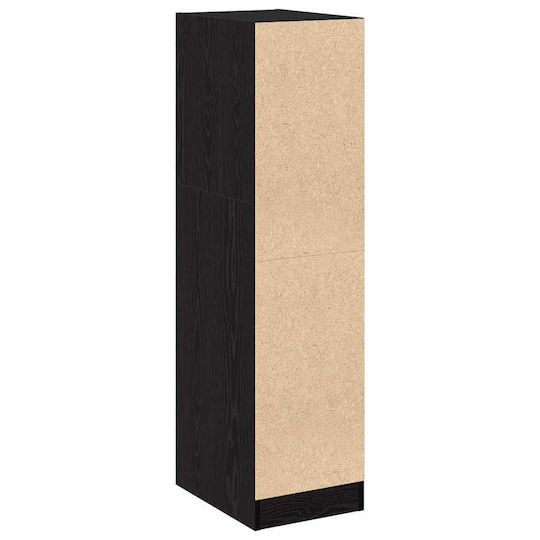 vidaXL Bathroom Cabinet L30xW41xH118cm Black