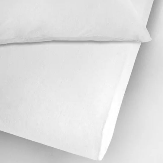 La Luna Protective Cover Single Bamboo Jersey White 90x200+35cm