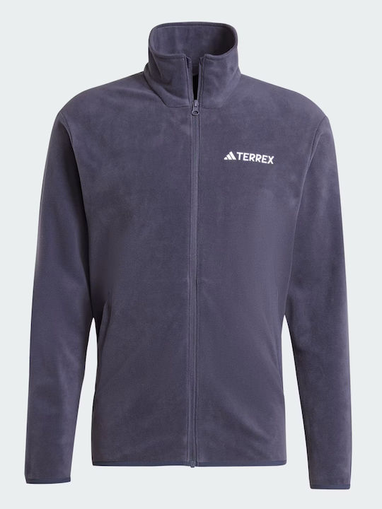 Essentials Men's Fleece Cardigan Navy Blue