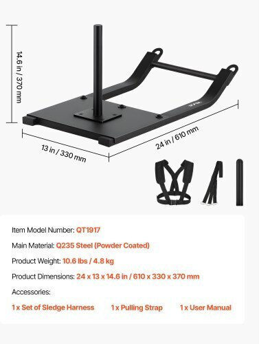 Vevor Power Sled 4.8kg LXQHS12YCTX0Q6SJV001V0