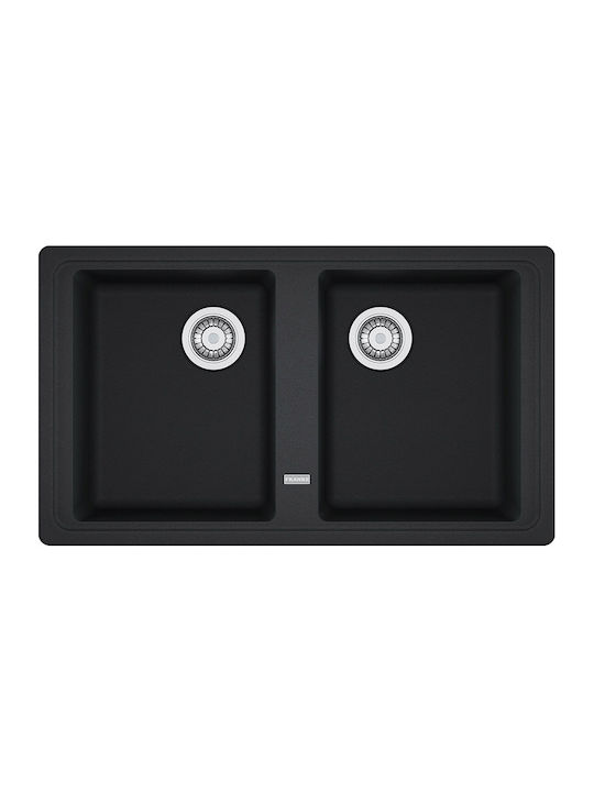 Franke Basis Bfg 620 1140284103 Drop-In Sink Synthetic Granite W86xD50cm Onyx