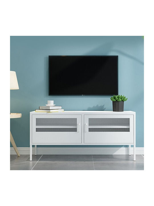 Nachttisch Metall White 40x40x60cm
