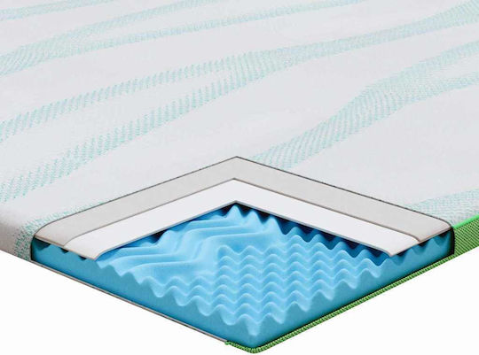 vidaXL Topper Extra-dublu Spumă 160x200x6buc