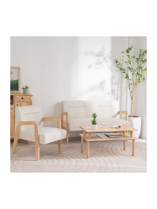 Nextdeco Armchair White 72.5x58x78.5cm
