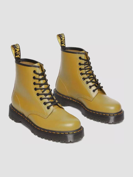 1460 Leather Orange Men's Boots