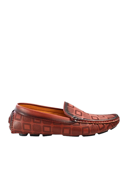 Herren Mokassins in Rot Farbe