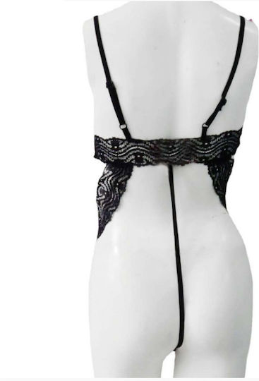 Aph Sexy Outfit Schwarze Spitze Rosa Schleife