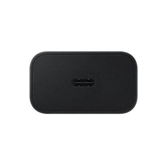Samsung Charger GaN with USB-C Port and Cable USB-C 25W Power Delivery Blacks (EP-T2510EBE + EP-DN980BBE Bulk)