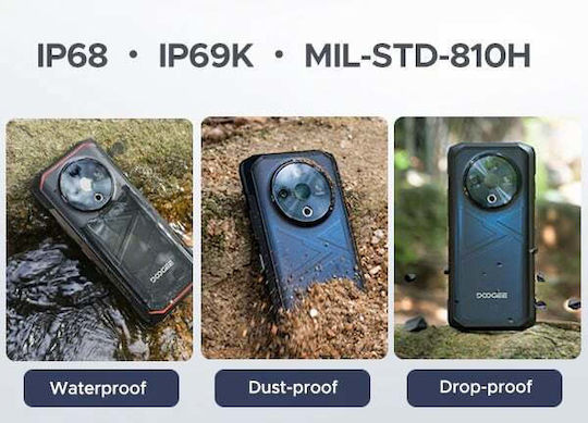 Doogee Fire 6 Dual SIM (6/256GB) Ανθεκτικό Smartphone Μαύρο