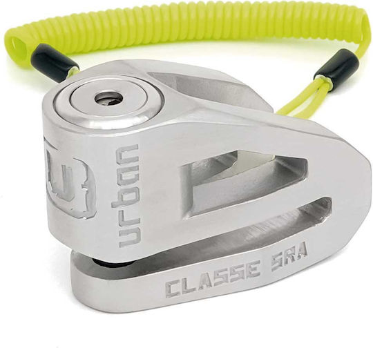 Urban Ur210s Motorrad-Bremsscheibenschloss mit Durchmesser der Kette 10mm Silber Farbe