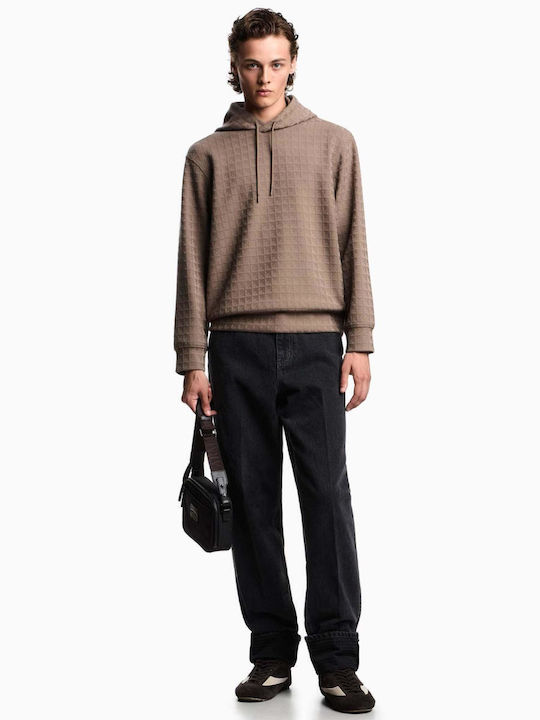 Sweatshirt with Hood Brown