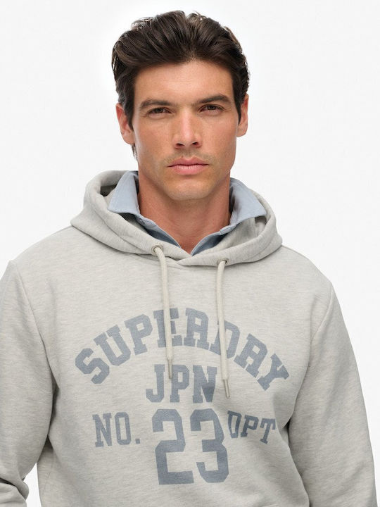 Superdry D1 Ovin Cadet Grey Marl cu Glugă