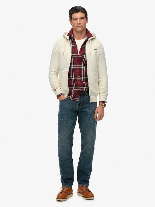 Sweatshirt with Hood Beige