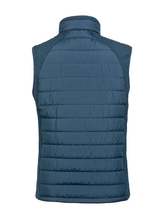 Ärmellos Jacke Softshell Wasserdicht und Winddicht Blue
