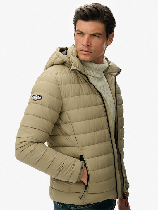Fuji Χειμωνιάτικο Μπουφάν Puffer Beige