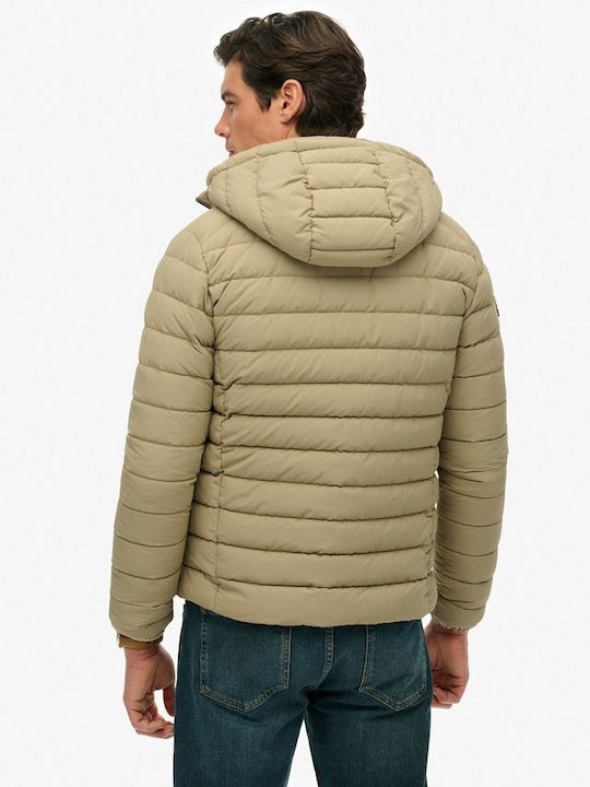 Fuji Χειμωνιάτικο Μπουφάν Puffer Beige