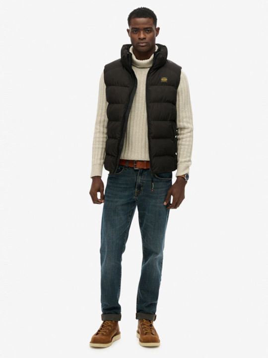 Sleeveless Winter Jacket Puffer Black