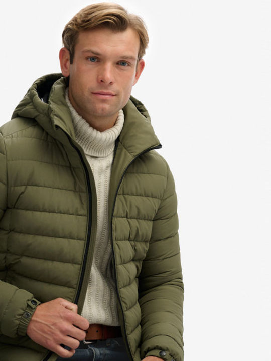 Fuji Зимно Мъжко Яке Puffer Маслинено