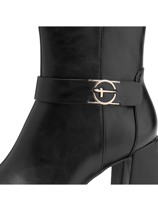 Women's Ankle Boots with Medium Heel Black