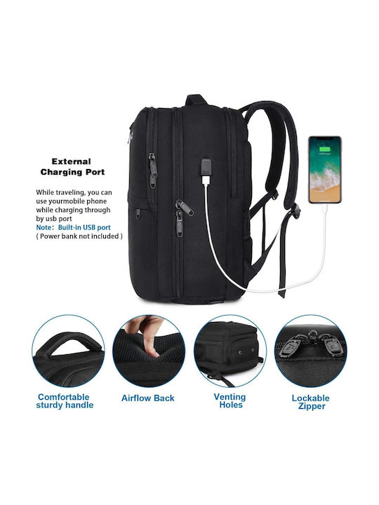 Matein Backpack Αδιάβροχο 40lt Μαύρο