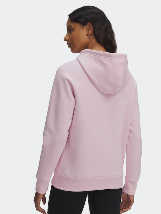 Under Armour Rival Φούτερ Ροζ με Κουκούλα