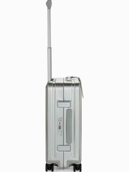 Porsche Design Roadster Cabin Travel Suitcase Aluminum Silver with 4 Wheels Height 55cm
