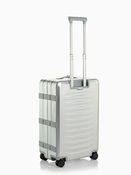 Porsche Design Roadster Μεσαία Βαλίτσα Ταξιδίου Aluminum Silver με 4 Ρόδες Ύψους 67εκ.