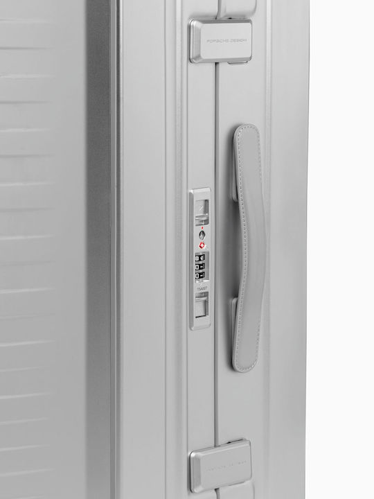 Porsche Design Roadster Μεσαία Βαλίτσα Ταξιδίου Aluminum Silver με 4 Ρόδες Ύψους 67εκ.