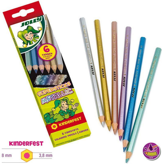 Jolly Set de creioane colorate 6buc Pachet de 1 ambalaje