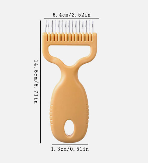 Comb for Short-Haired Dogs for Coat Grooming Copper