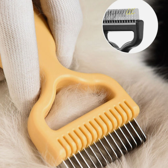 Comb for Short-Haired Dogs for Coat Grooming Copper