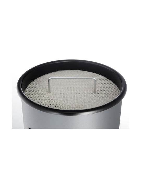 Durable Μεταλλικό Καλάθι Αχρήστων 17lt Ασημί