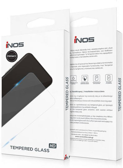iNOS 2.5D 0.33mm Privatsphäre Gehärtetes Glas Schwarz (iPhone 17 Pro Max / iPhone 17 Pro / iPhone 16 Pro Max)