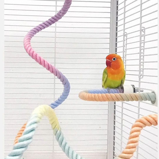 Bunte Paßhülle Halber Kreis Vogelkäfig Papageien Rainbow 50cm