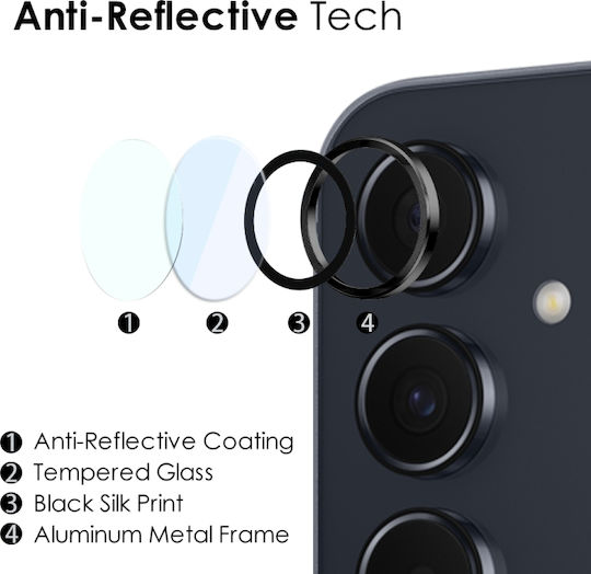 Camera Protection Membrane Black for the Samsung Galaxy A55 5G