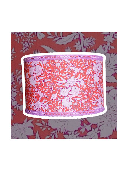 Oxygen Negative Flowes Red Ceiling Light with E27 Socket 35x20cm