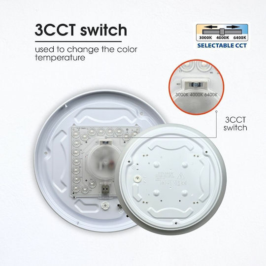 Vivalux Ceiling Mount Light 31cm with Integrated LED