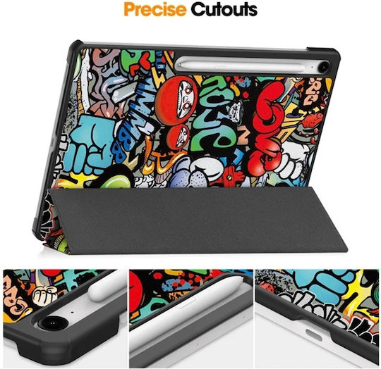 Husă Tabletă Samsung Galaxy Tab S10 FE Plus Skyddar Innovation Suport Multi-unghi Funcție Sleep Wake Foldpro Urban Vibe Set Autocolant