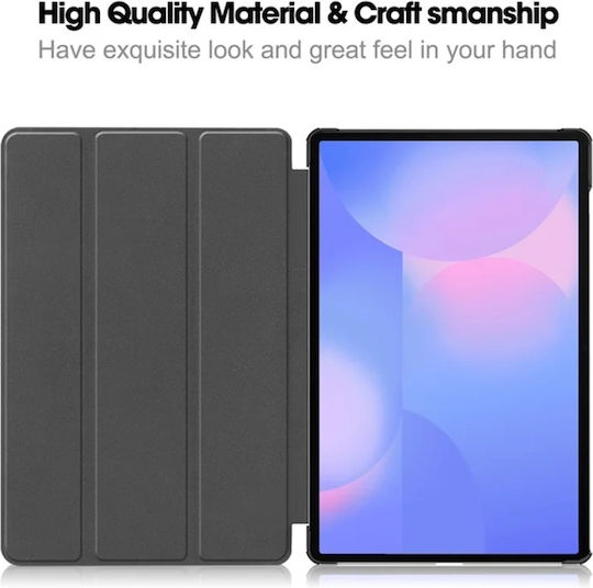 Husă Tabletă Samsung Galaxy Tab S10 FE Plus Skyddar Innovation Stand Multi-unghi Funcție Sleep Wake Foldpro Roșie Set Autocolant