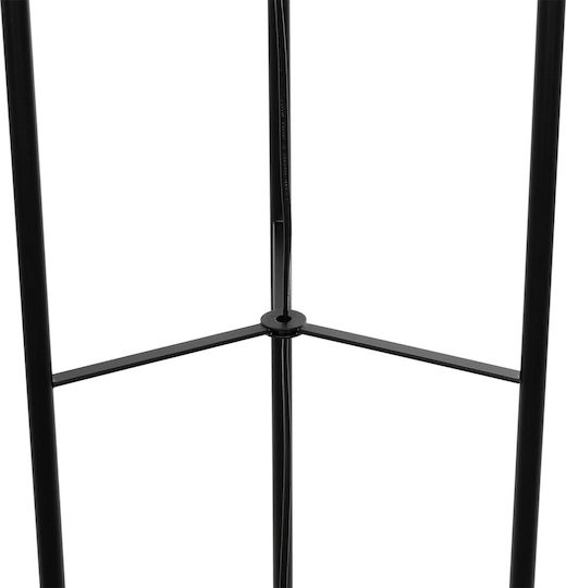 GloboStar Curacao Stehleuchte H165xB30cm. mit Fassung für Lampe E27 Schwarz
