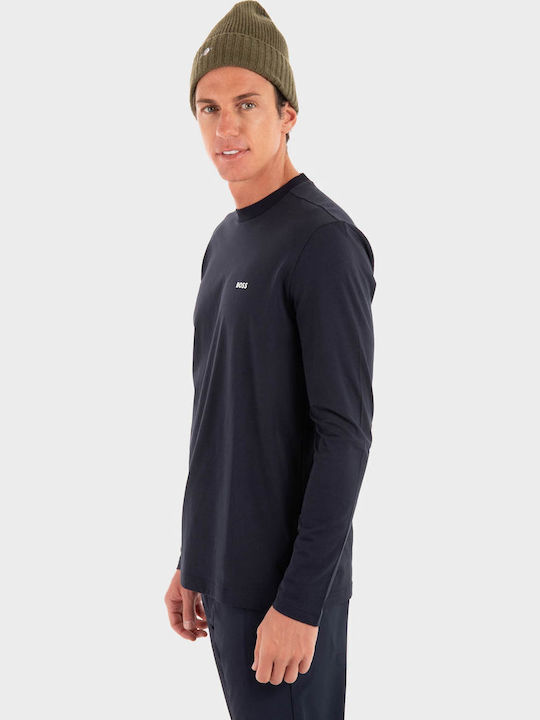 Long Sleeve Blouse Dark Blue