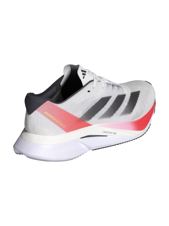 Adizero Boston 12 Мъжки Спортни обувки Running Ftw White / Aurmet / Solid Red