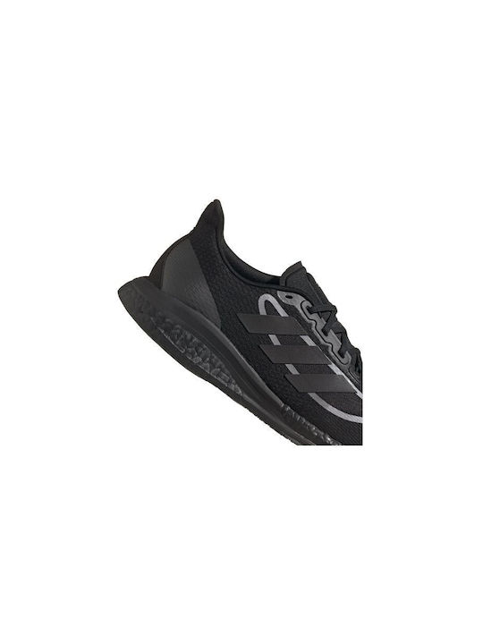Supernova + Herren Sportschuhe Laufen Core Black / Iron Metallic