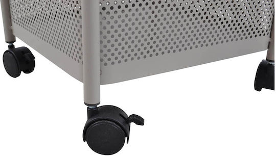 Ankor Trolley Bucătărie Metalic 5 Locuri Gri 28x28x91cm